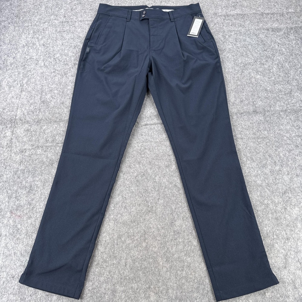 Rhone Pants Mens 32x32 Navy Golf Tour Trouser Performance Stretch DWR Tech
